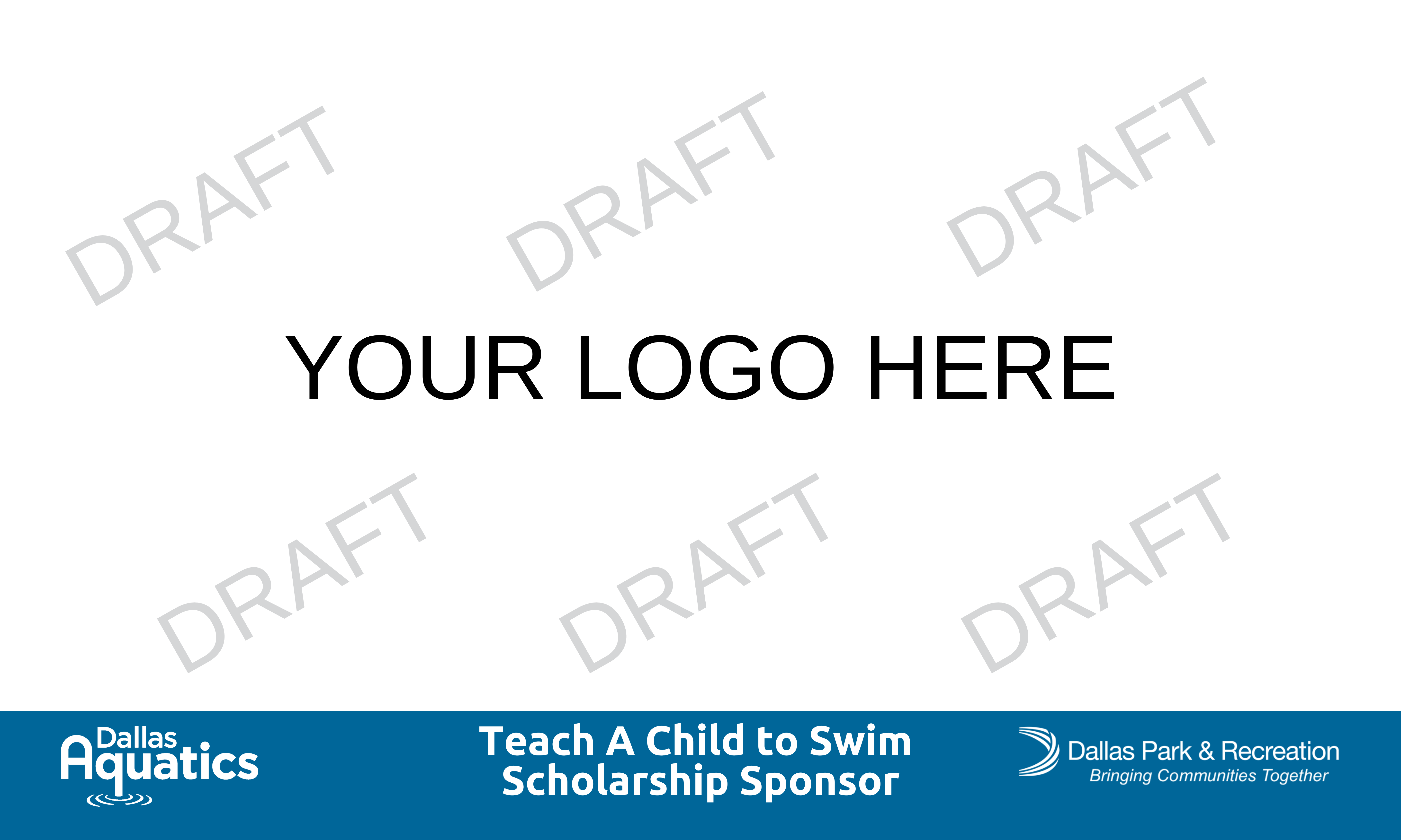 AQUATICS BANNERS blue