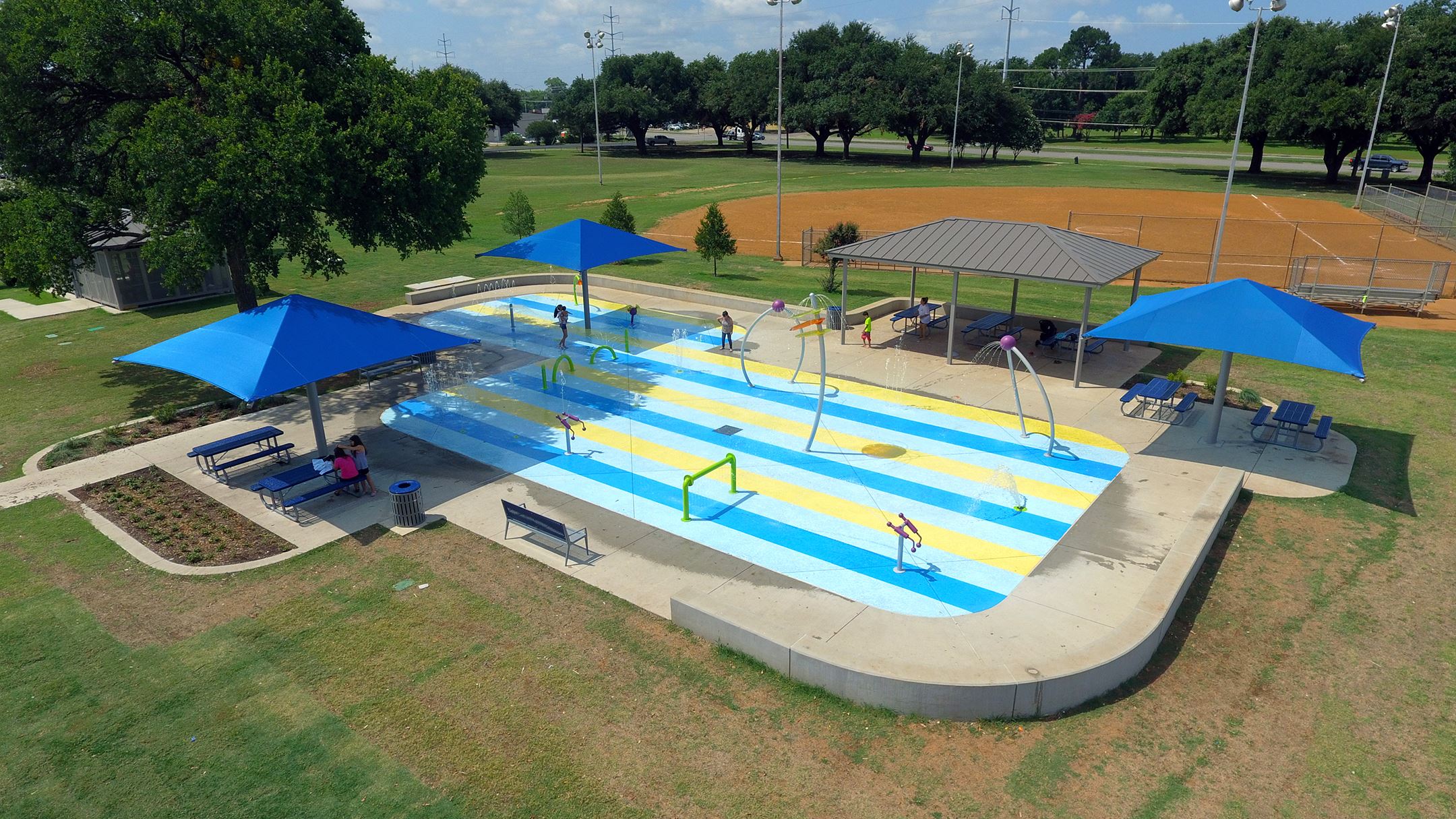 Grauwyler Sprayground aerial view