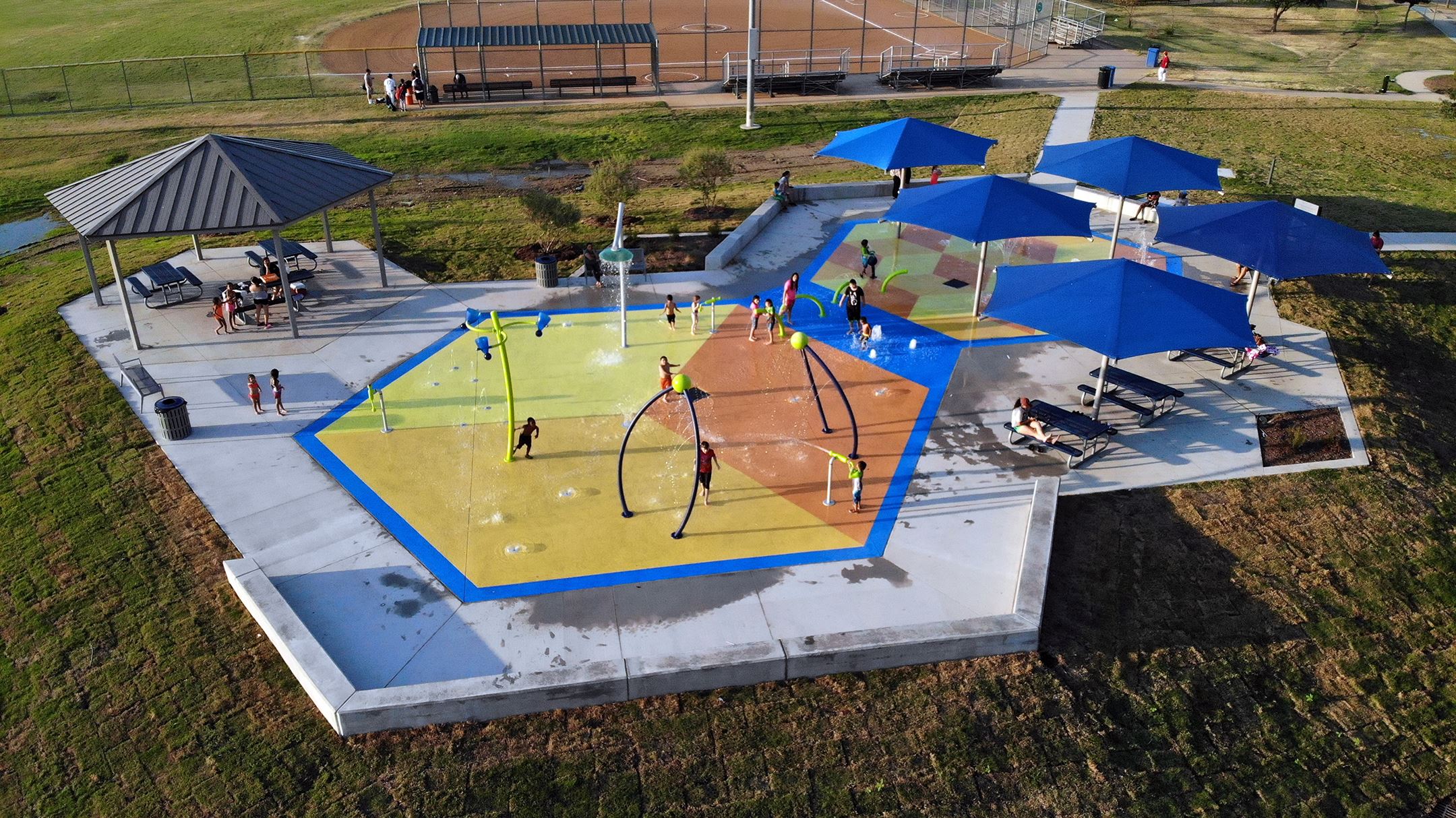 Jaycee Zaragoza Sprayground aerial view