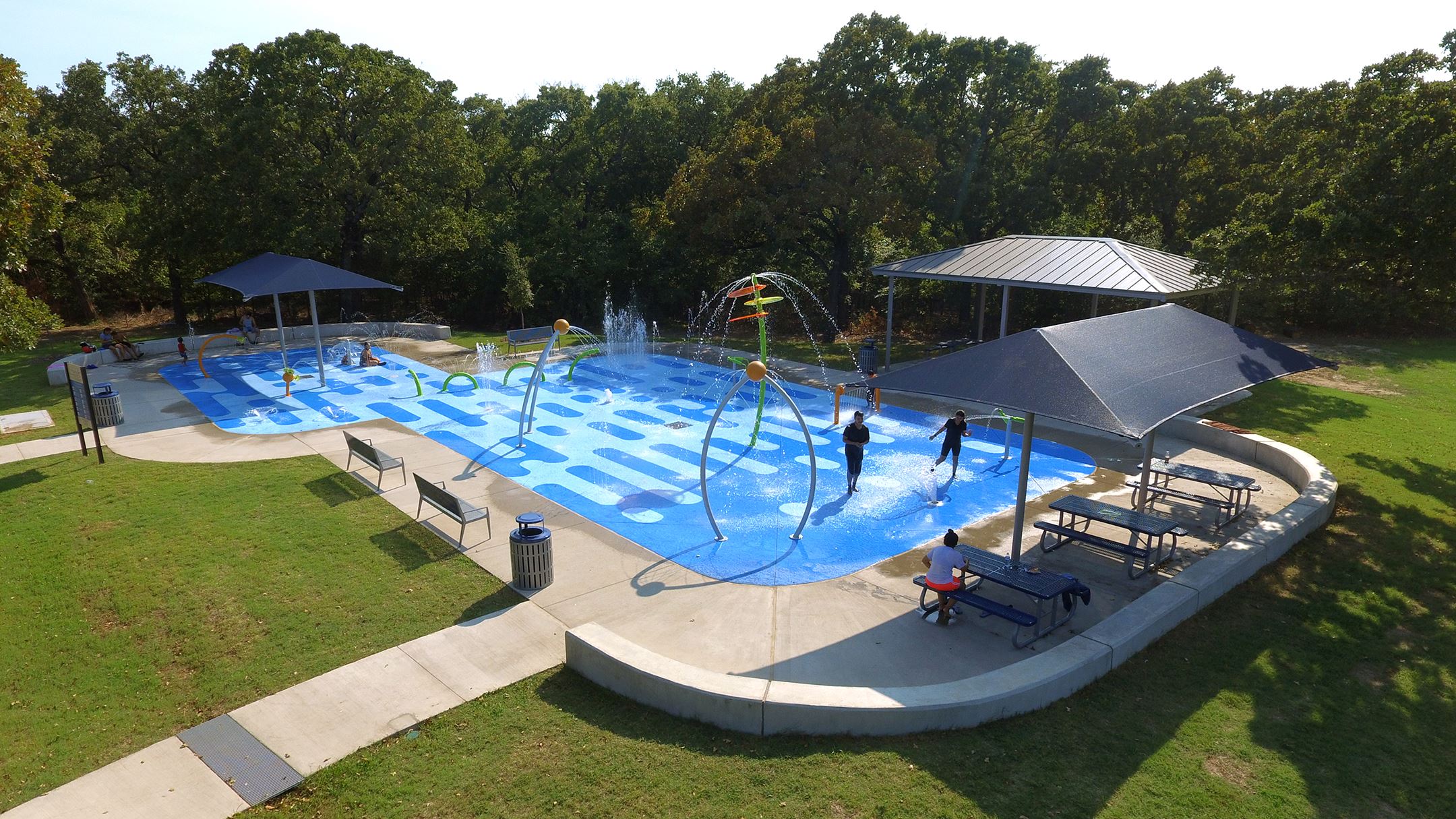 Kleberg Rylie Sprayground aerial view