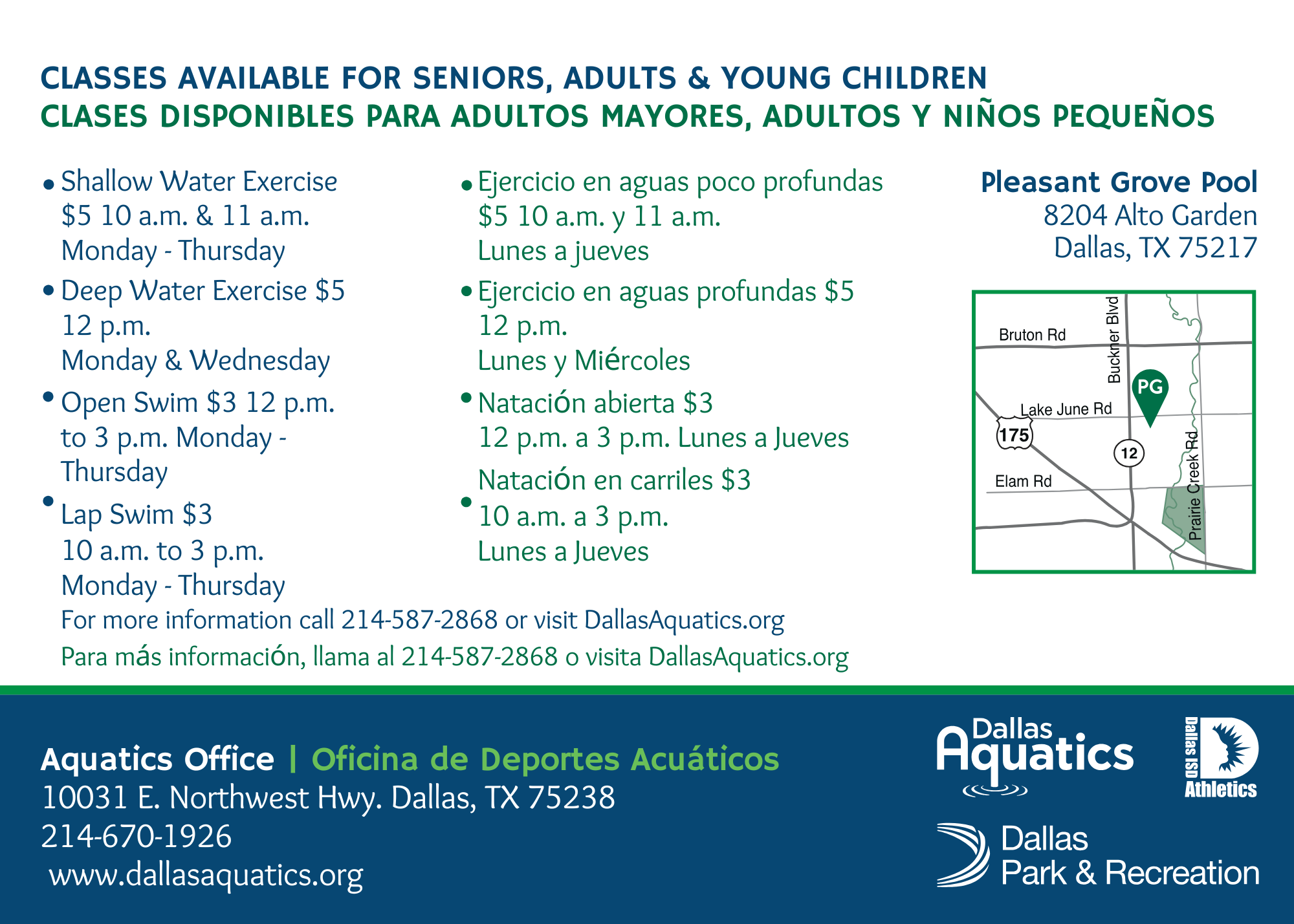 DISD Morn. Card back