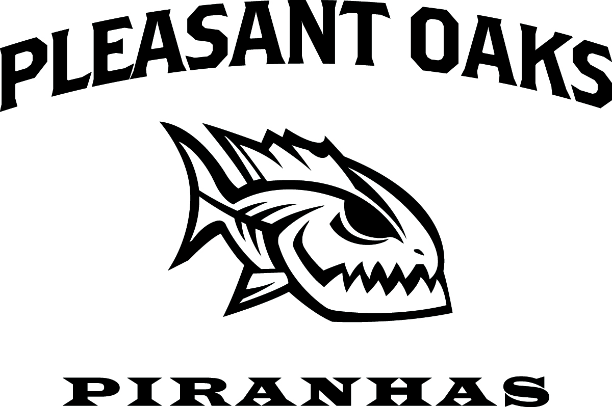 Pleasant Oaks swim team logo